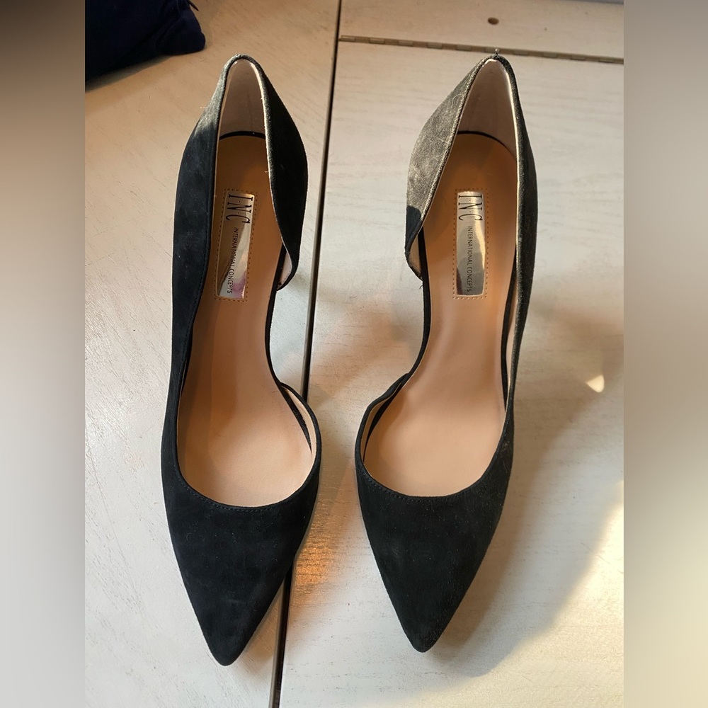 INC Black Suede Heel - Picture 2 of 5